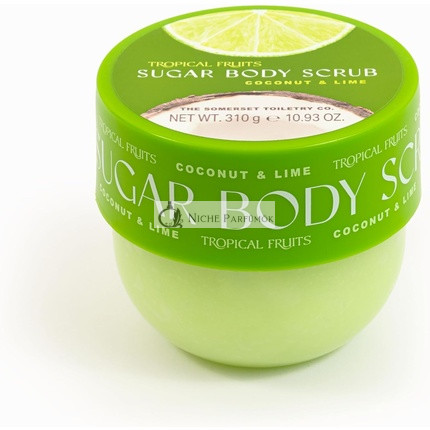 Tropical Fruits Gentle Exfoliating Sugar Body Scrub Coconut and Lime 310g