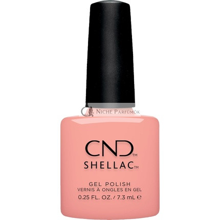 CND Shellac UV Nail Polish Sunrise Energy semi-transparent for Jelly Effect No. 467 Apricot Original CND UV Polish Nail Design Gleam & Glow Collection
