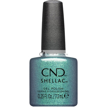 CND Shellac UV Nail Polish Teal-Tricity No. 478 Turquoise Shimmer