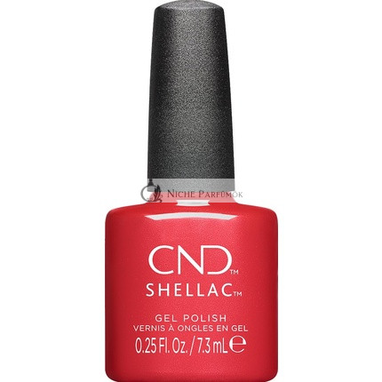 CND Shellac UV Nail Polish Dragon Slay All Day No. 482 Red Shimmer
