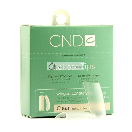 CND Brisa Sculpting Gel Eclipse Clear Tips No. 6 SALE