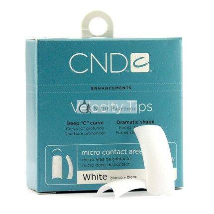 Creative Nail Tips Velocity False Nails White No.8 by Creative Nail