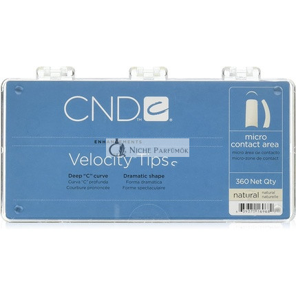 Creative Nail Tips Velocity False Nails Natural - 360 Count