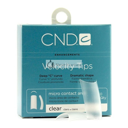 Creative Nail Tips Velocity False Nails Clear No.2 by Creative Nail