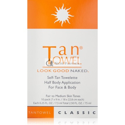 Tantowel Half Body Self-Tan Towelette Classic - Pack of 10