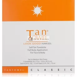 Tantowel Full Body Self-Tan Towelette Classic - Pack of 5