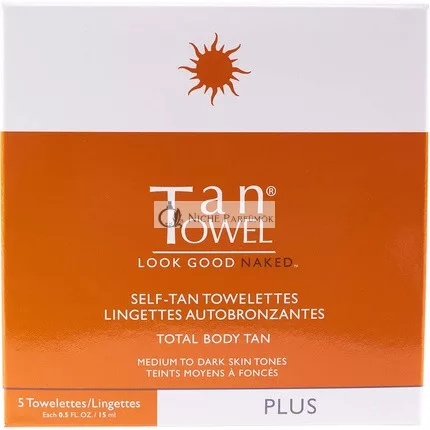 Tantowel Full Body Self-Tan Towelette Plus - Pack of 5