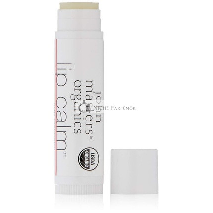 John Masters Organics Raspberry Lip Calm 95% Organic USDA Certified Ultra Hydrating 0.15oz