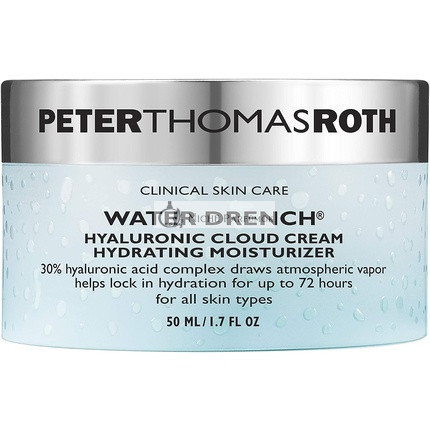 Peter Thomas Roth Water Drench Hyaluronic Cloud Cream Hydrating Moisturizer Earplug 4cm Black