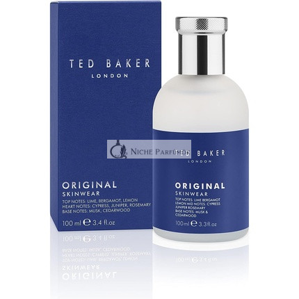 Ted Baker Skinware EDT with Zesty Top Notes of Lime, Bergamot and Lemon, Hearty Rosemary and Juniper and Warm Base Notes of Sandalwood, Amber, Musk and Cedar Classic Aftershave 100ml Citrus