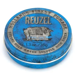   Lard Pomade Blue Strong Hold High Sheen Water Soluble, Individually Packed 1 X