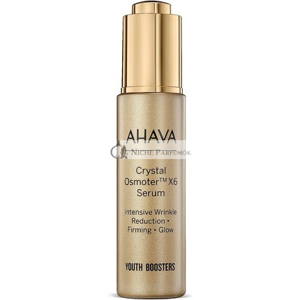AHAVA Dead Sea Crystal Osmoter X6 Facial Serum Natural Anti-Aging and Wrinkle Reduction for Women 30ml