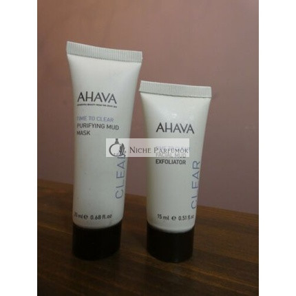 Ahava Time To Clear Travel Mud Mask & Facial Scrub 0.51 Oz