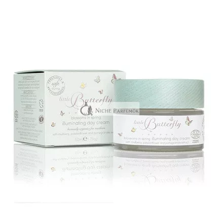 Little Butterfly London Organic-certified Blossoms in Spring Illuminating Day Cream for Sensitive Skin