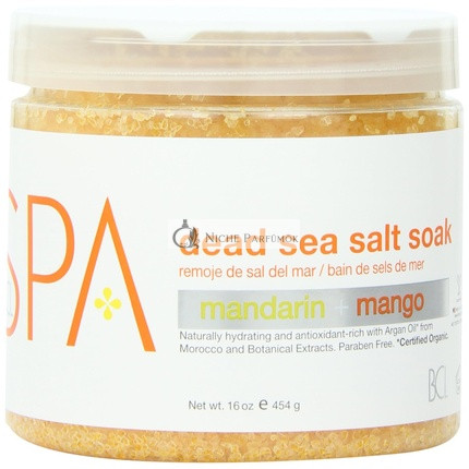 BCL Spa Organics Mandarin and Mango Dead Sea Salt Soak 16 Ounce