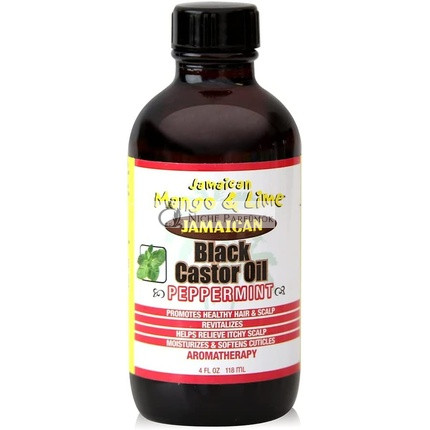 Jamaican Mango & Lime Black Castor Oil Peppermint 118ml - Moisturizes, Revitalizes and Softens