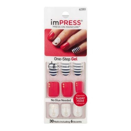 Broadway Nails Impress Gel Accents Bells & Whistles Nails 30.0 Each