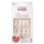 Kiss Salon Naturals Double Take Artificial Nails with Glue 28 Nails White - 32g