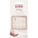 KISS Salon Acrylic Nude French Fake Nails Sensibility Long Length DIY Manicure Kit 28 Nails