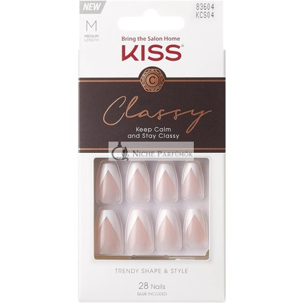 KISS Classy Nails Silk Dress Pink 1 Count