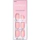 KISS imPRESS Color Gel Nail Kit Pick Me Pink with PureFit Technology - Includes Prep Pad Mini File Cuticle Stick and 30 Fake Nails