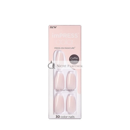 KISS imPRESS Color Press-On Nails Polish-Free Manicure Set Serendipity 30 Fake Nails