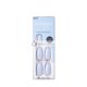 Kiss Impress Color Medium Coffin Press-On Nails, Cloudless, 30 Count