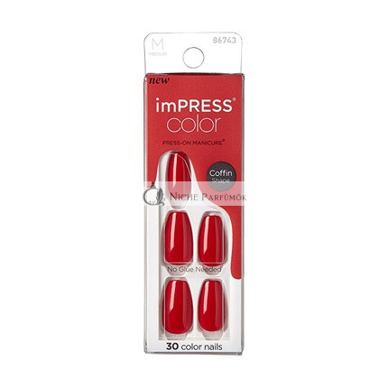 imPRESS Color MC Reddy or Not Self-Adhesive Nails 30 pieces