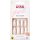 KISS Gel Fantasy Collection Sculpted Fake Nails Manicure Set with Nail File Nail Glue and 28 Glue-On Nails
