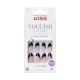 KISS Voguish Fantasy Press On Nails 'Magnifique' Black Medium Size Almond Shape