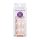 KISS imPRESS No Glue Mani Press-On Nails French Genuine Light Neutral White Tip Medium Size Coffin Shape Includes 30 Nails Prep Pad Instructions Sheet Manicure Stick Mini File