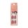 KISS imPRESS No Glue Mani Press-On Nails Color Flare Medium Neutral Medium Size Coffin Shape Includes 30 Nails Prep Pad Instructions Sheet 1 Manicure Stick 1 Mini File