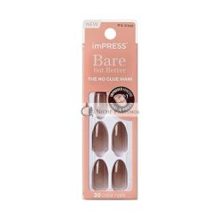   Kiss Impress Bare But Better Ma - Cozy Adhesive Nails, 30 Pieces