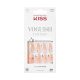 KISS Voguish Fantasy Press-On Nails Light Nude Medium Size Coffin Shape Includes 28 Nails 2G Glue 1 Manicure Stick 1 Mini File