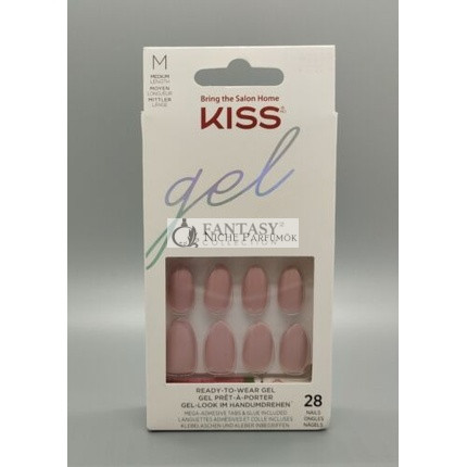 KISS Gel Fantasy Collection Artificial Nails with Glue Medium 97259