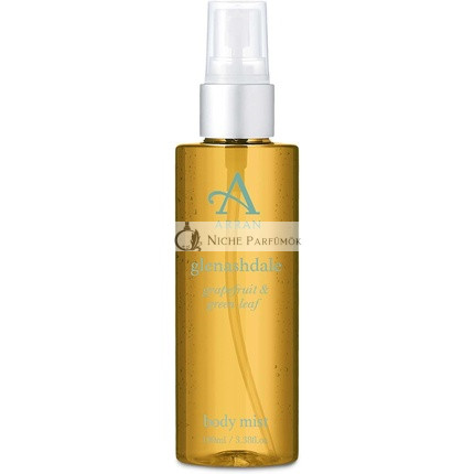 Arran Sense of Scotland Glenashdale Body Mist Spray 100ml Freshly Rasped Lemons, Grapefruit and Green Leaf Essential Oils with Hearty Bergamot