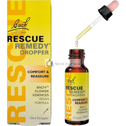 Bach Rescue Remedy Flower Essences Comfort and Calm Emotional Wellness Dropper Bottle 10ml