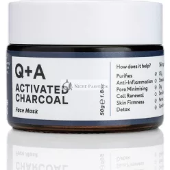   Q+A Activated Charcoal Mask Detoxifying Cosmetic Mask 50g/1.8oz