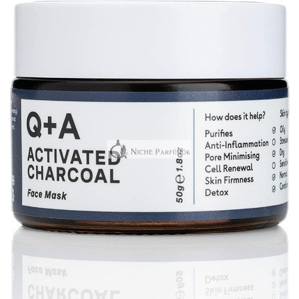 Q+A Activated Charcoal Mask Detoxifying Cosmetic Mask 50g/1.8oz