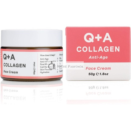 Q+A Collagen Face Cream Vegetarian Seaweed Derived for Ageing Skin 50g 1.8oz