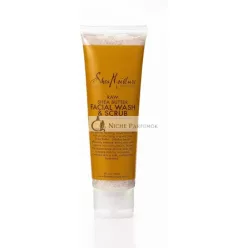 Shea Moisture Raw Shea Butter Facial Wash and Scrub 4 Oz