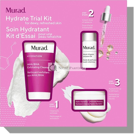 Murad Premium Skincare Regime Kit Value Trial Set Hydrate Trial Kit