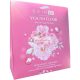 Skin IV Korean Youth Elixir My Anti-Age Routine Kit Eye Counter Cosmetic Hand Gloves Decollete Camellia Flowers Face Sheet Mask 145g