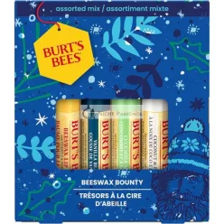   Burt's Bees Lip Balm Gift Set - Beeswax, Vanilla Bean, Cucumber Mint, Coconut