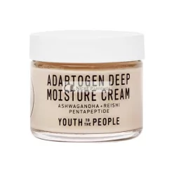   Youth To The People Adaptogen Deep Moisture Cream Calming Hydrating Face Cream with Pentapeptide Rhodiola Reishi Mushroom 2oz
