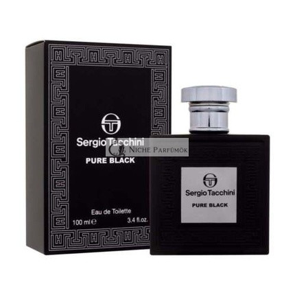 Sergio Tacchini Pure Black 100ml EDT Spray - New Boxed and Sealed - Free P&P - UK