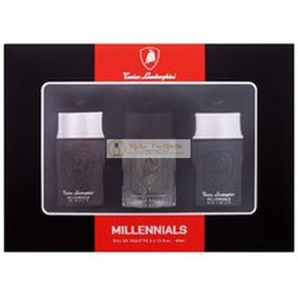 Lamborghini Millennials Ajándékcsomag - 40 ml Millenniális EDT, 40 ml Millenniális Winner EDT, 40 ml Millenniális Dinamico EDT