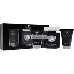   Tonino Lamborghini Mitico 3 Piece Gift Set: Eau De Toilette 125ml, Shower Gel 100ml, Aftershave Balm 100ml
