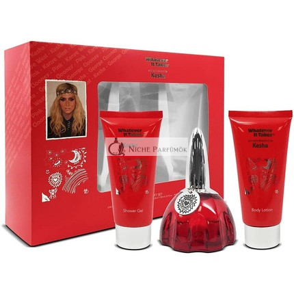 Kesha Whatever It Takes 3 Piece Gift Set: Eau De Parfum, Body Lotion, and Shower Gel 100ml