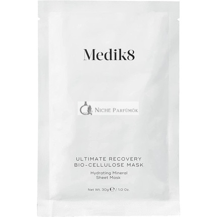 Medik8 Ultimate Recovery Bio Cellulose Mask Hydrating Mineral Sheet Mask 6 Sachets 30g